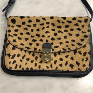 Tory Burch Leopard Calf Hair Crossbody